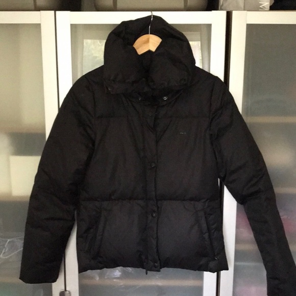 high neck puffer coat